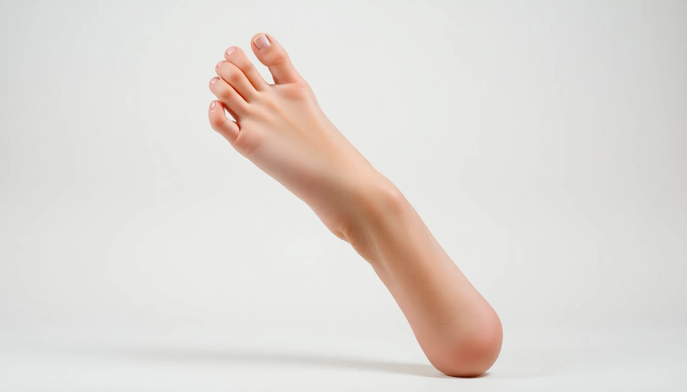 Person scratching feet