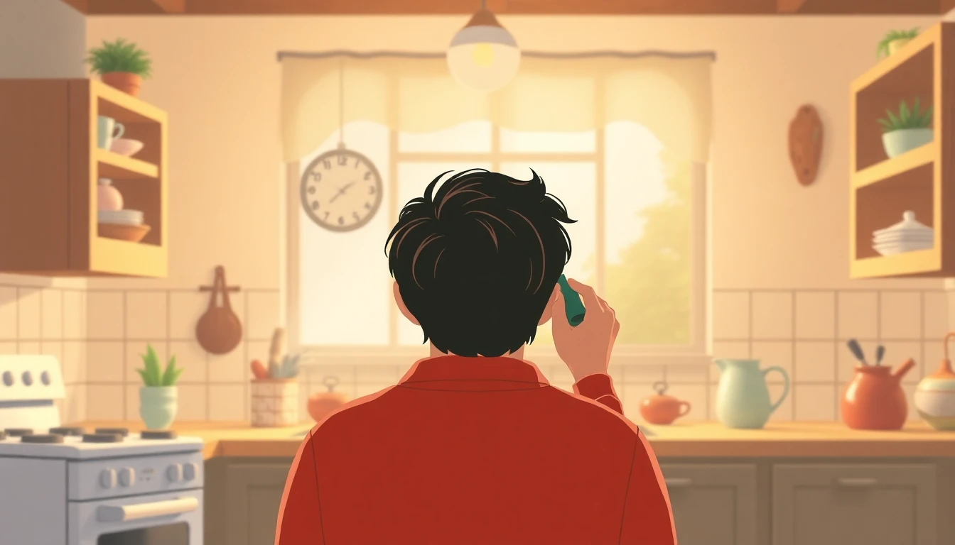 Person whistling indoors